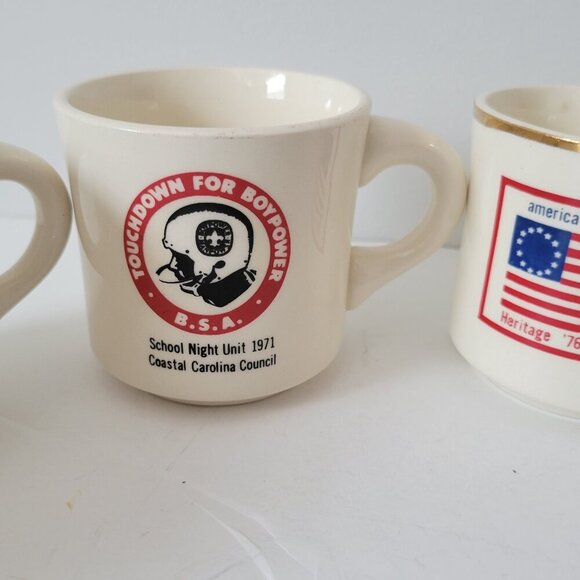 Vintage Lot of 6 Boy Scouts Of America Assorted Coffee Mugs/Cups Made In USA - Picture 6 of 9